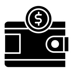 Wallet icon vector image. Can be used for Fathers Day.