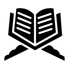 Quran icon vector image. Can be used for Hajj Pilgrimage.