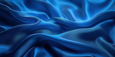 Fototapeta premium Blue abstraction as a background, waves, geometric elements and shapes, delicate texture.