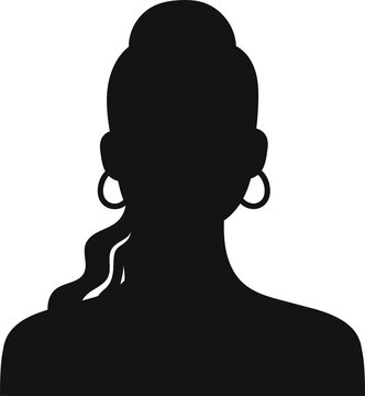Businesswoman female avatar profile silhouette