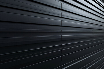 Obraz premium Abstract view of a dark modern striped facade