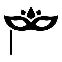 Venetian Mask icon vector image. Can be used for Italy.