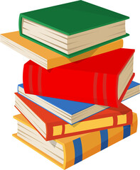 Series of bestsellers, pile books textbooks stack