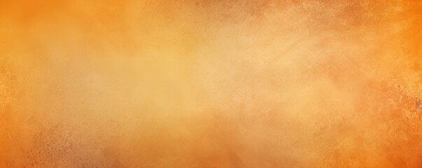 Obraz na płótnie Canvas Amber flat clear gradient background with grainy rough matte noise plaster texture