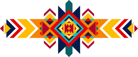 Mexican tribal pattern, aztec style ornament