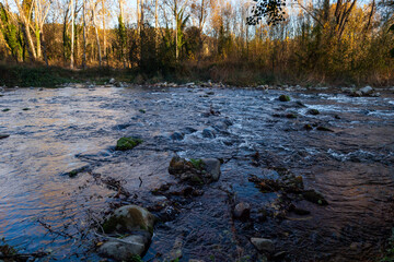 Imagen del río Ter con efecto seda por el movimiento