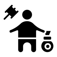 Ill-gotten Gains icon vector image. Can be used for Corruption.