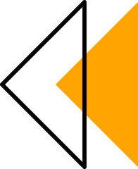 Memphis style, abstract triangles geometric shapes
