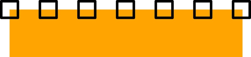 Memphis shape, abstract rectangle perspective