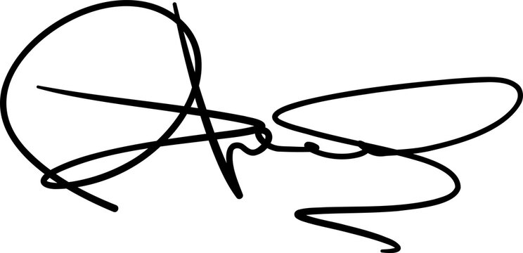 Business autograph, scribble signature