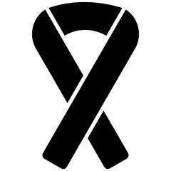 Cancer Ribbon icon vector image. Can be used for Chemotherapy.