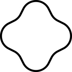 Abstract shape element, minimalist frame element