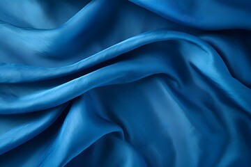 Obraz premium Blue satin cloth texture background