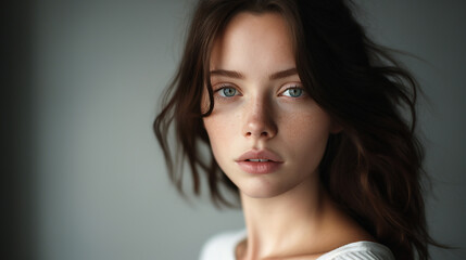 Fototapeta premium Portrait of beautiful woman. 