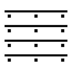 Pallet icon vector image. Can be used for Warehouse.