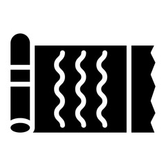 Decorative Textile icon vector image. Can be used for Fabric Features.