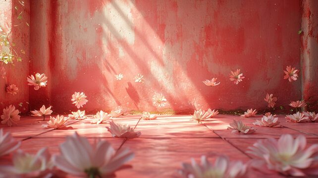 flowers background - Generative AI