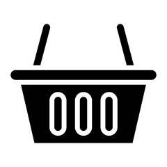 Shopping Bucket icon vector image. Can be used for Supermarket.