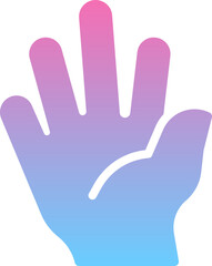 Hello hand icon