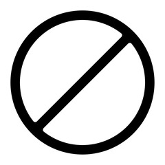 Banned icon vector image. Can be used for Battery and Power. - obrazy, fototapety, plakaty