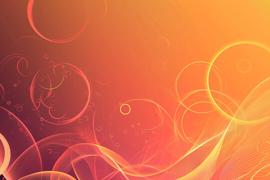 Warm abstract background with swirling orange and red patterns