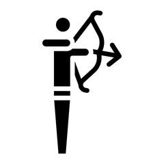 Archer icon vector image. Can be used for Archery.