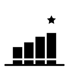 Podium icon vector image. Can be used for Archery.