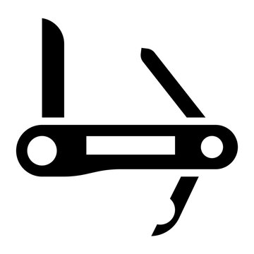 black pocket knife tool clip art preview