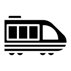 Bullet-train icon vector image. Can be used for Railway.