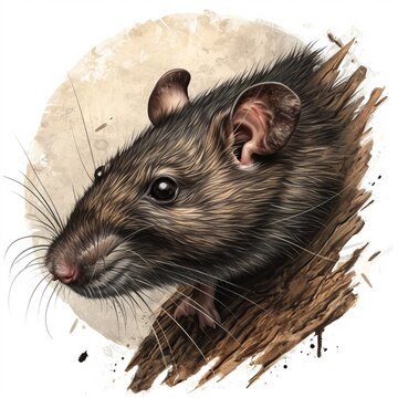 illustration of a rat