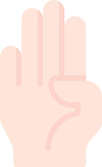 Stop hand icon