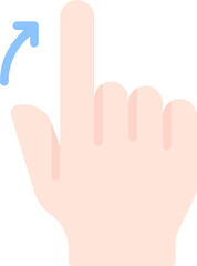 Swipe right finger icon