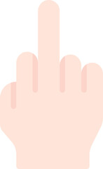 Obraz premium Middle finger icon