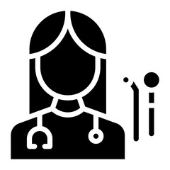 Dentist Nurse icon vector image. Can be used for Nursing.