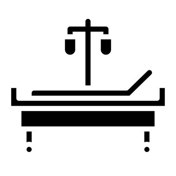 Hospital Bed icon vector image. Can be used for Nursing.