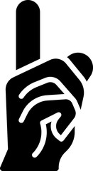 Shh finger icon