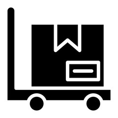 Package Handling icon vector image. Can be used for Coworking Space.