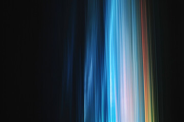 Smooth vertical light streaks on dark background