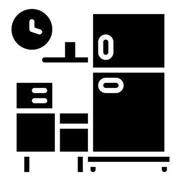 Pantry icon vector image. Can be used for Coworking Space.
