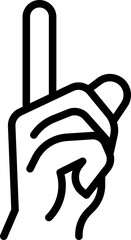 Shh finger icon