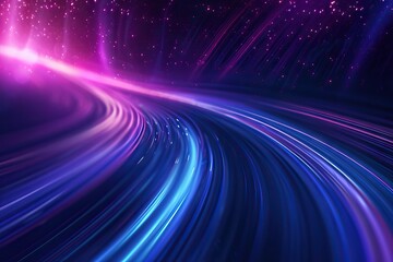 Abstract backgrounds purple and blue neon lights (super high resolution). AI generated illustration