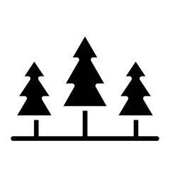 Forest icon vector image. Can be used for Geography.