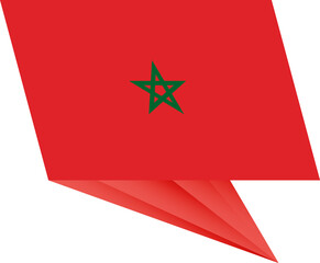 Morocco pin flag