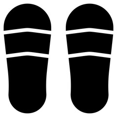 Slippers icon vector image. Can be used for Nursing Home.