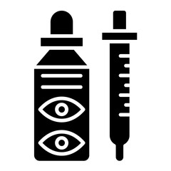 Eye Dropper icon vector image. Can be used for Pharmacy.