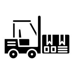 Forklift icon vector image. Can be used for Delivery and Logistics.