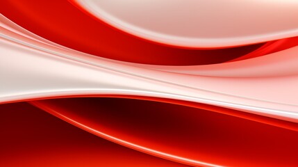 bstract Red and White Curved Lines Forming a Fluid Design Pattern, Merging Elegance and Contemporary Aesthetics in a Captivating Composition