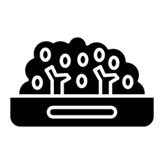 Bush icon vector image. Can be used for Autumn.