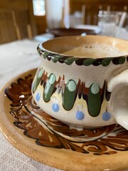 coffee in traditional pottery