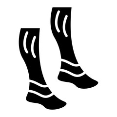Socks icon vector image. Can be used for Autumn.